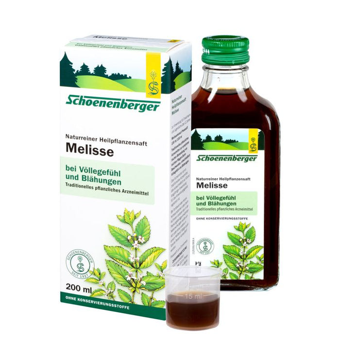 Schoenenberger - Melisse, Naturreiner Heilpflanzensaft bio, 200ml