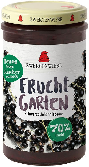 Zwergenwiese - FruchtGarten Schwarze Johannisbeere bio glutenfrei 225g