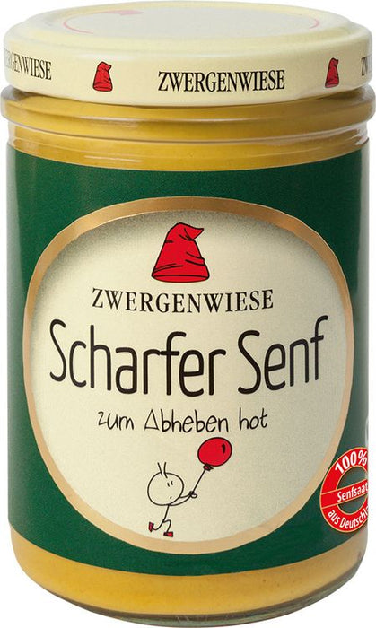 Zwergenwiese - Scharfer Senf bio vegan 160ml