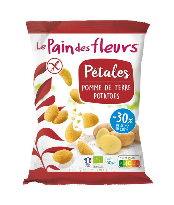 Blumenbrot - Le Pain des Fleurs Pétales Gepuffte Chips aus Kartoffeln bio, 75g