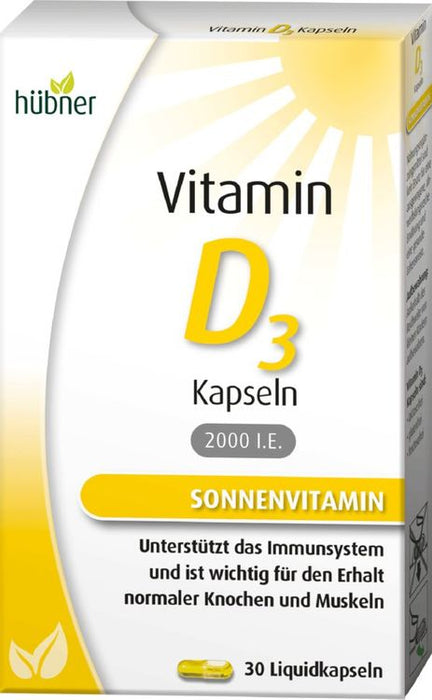 Hübner - Vitamin D3 Kapseln 30 Stück
