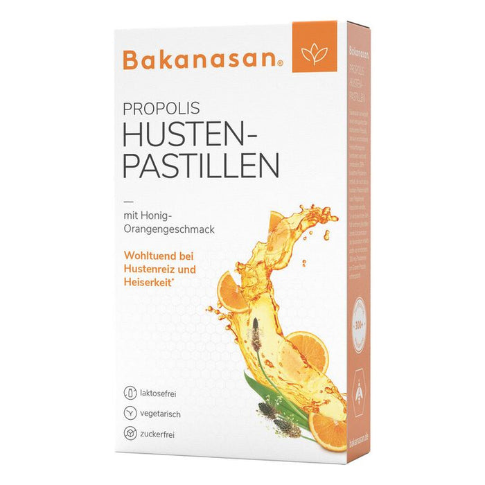 Bakanasan - Husten-Pastillen Honig-Orange, 30 Lutschpastillen