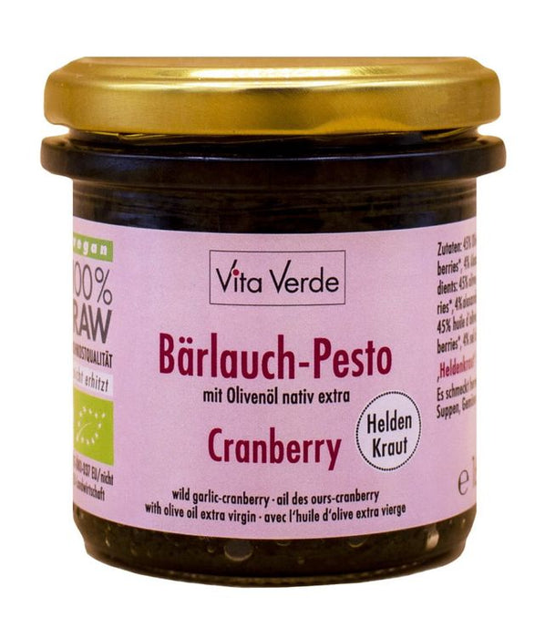 Vita Verde - Heldenkraut Bärlauch-Cranberry-Pesto bio 165ml